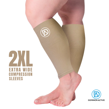 Dominion Active Wide Calf Compression Sleeves (1 Pair)