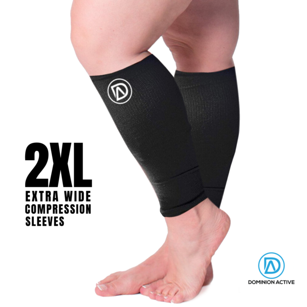 Dominion Active Wide Calf Compression Sleeves (1 Pair)