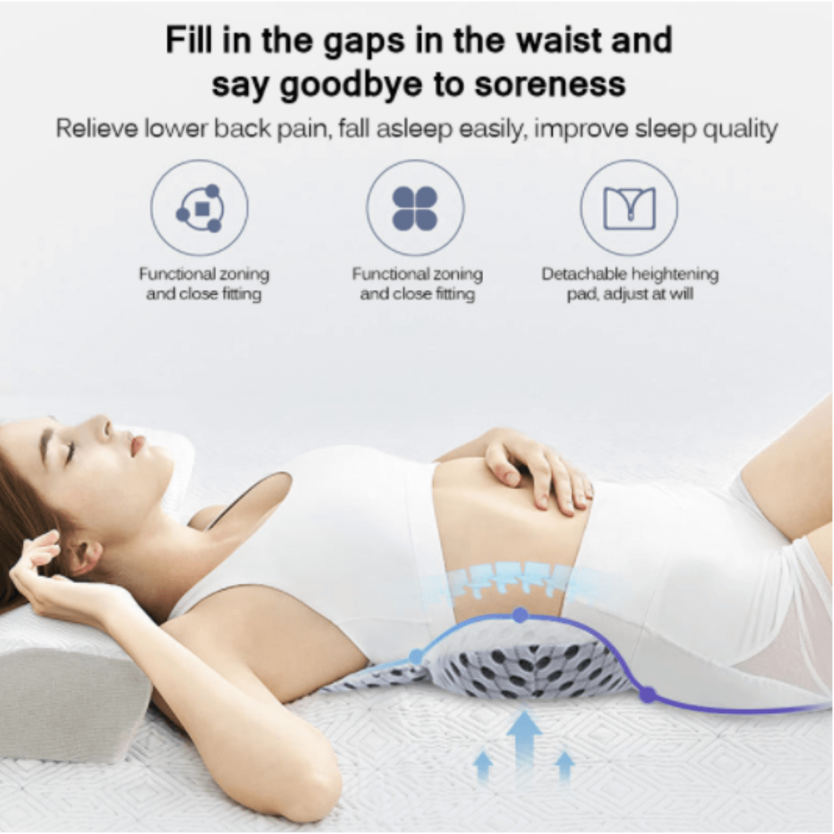 Lumbar Support Side Sleeper Pillow