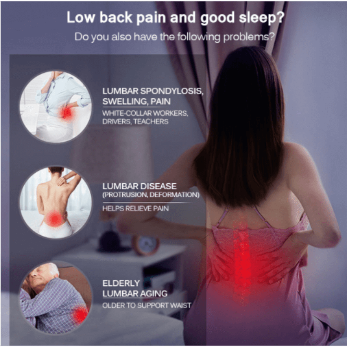 Lumbar Support Side Sleeper Pillow