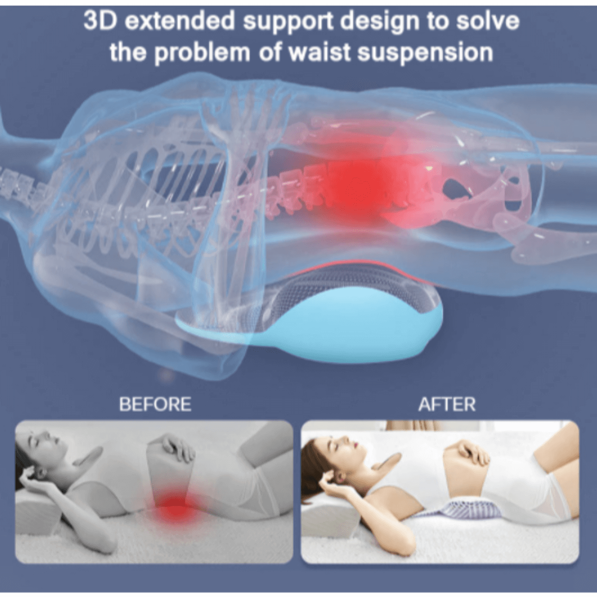 Lumbar Support Side Sleeper Pillow