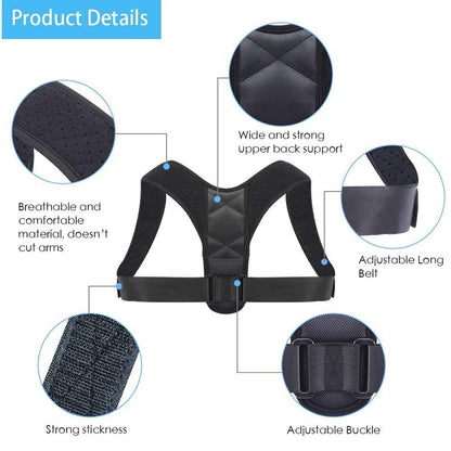 Medical Lumbar Support Brace & Posture Corrector For Adult & Children